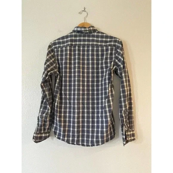 American Eagle AEO Size S Men's Plaid Button Down Shirt Vintage Fit Long Sleeve - Picture 3 of 8